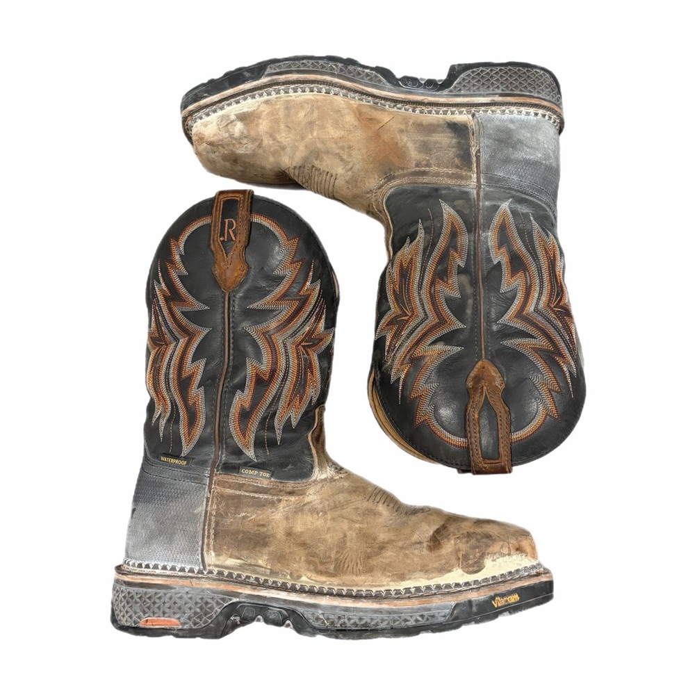 R. Watson Western Work Boots Mens Size 13 Waterproof Comp Toe Vibram RW1204CTW